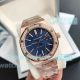 Replica Audemars Piguet Royal Oak 15400 Citizen 8215 blue face rose gold case (3)_th.jpg